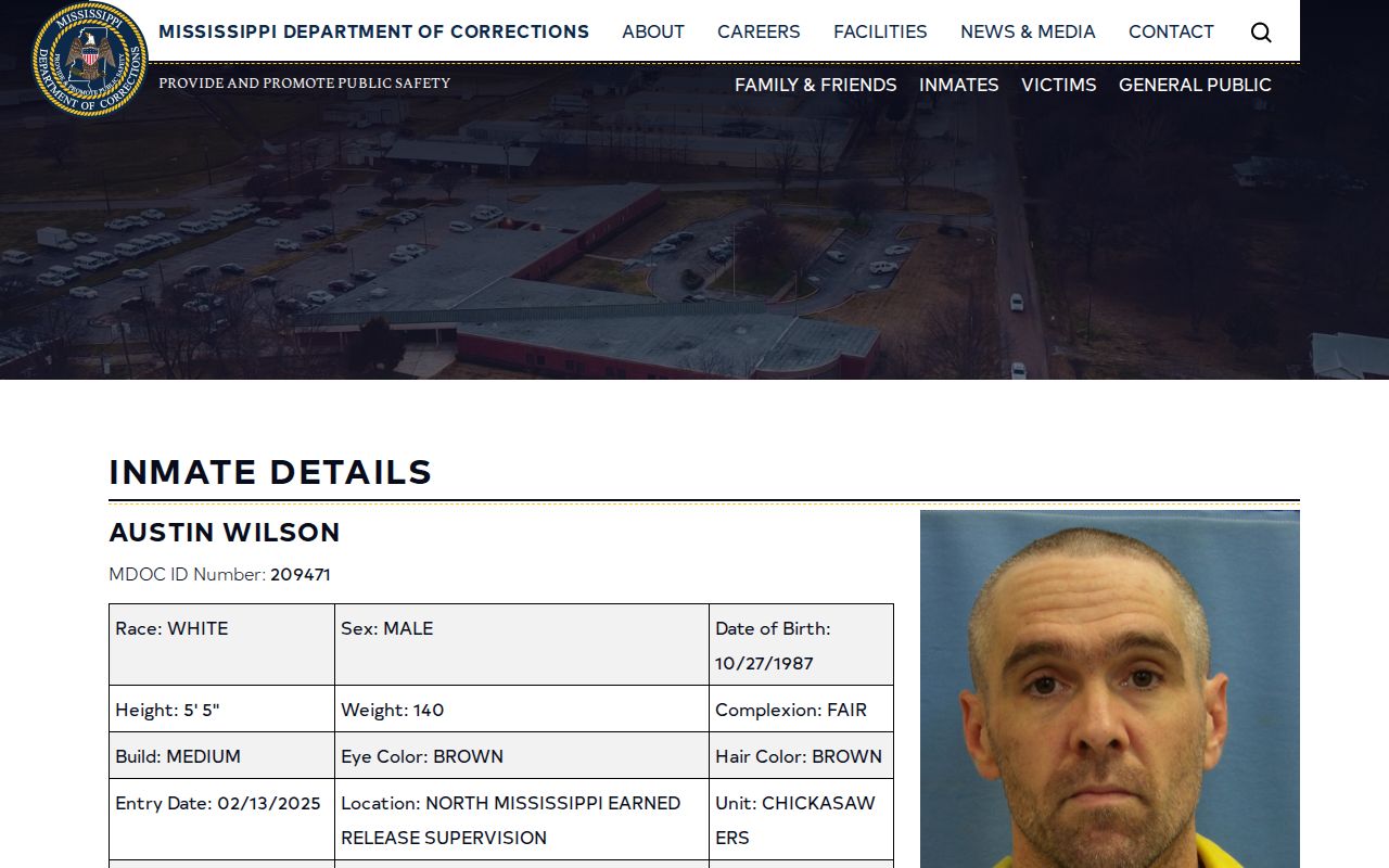 Rankin County MDOC released inmate detail fields